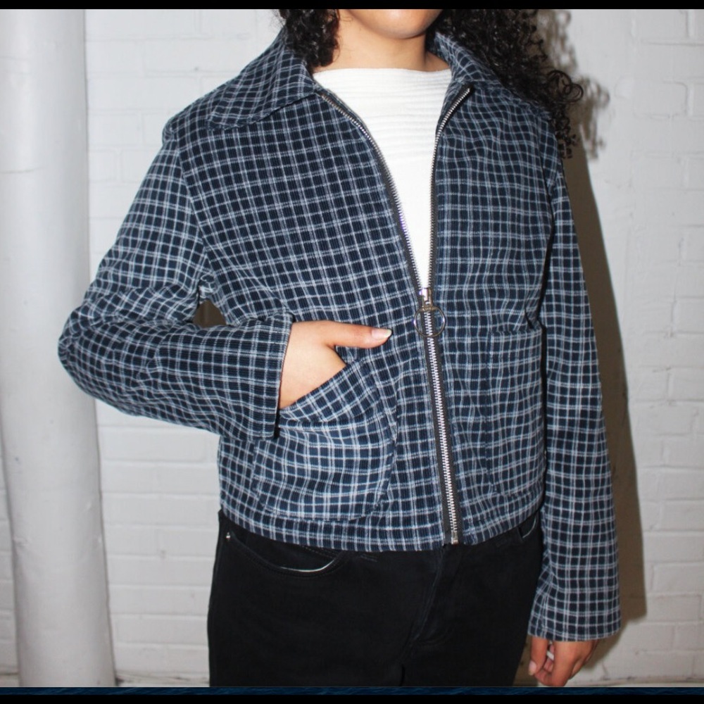 Corduroy blue jacket